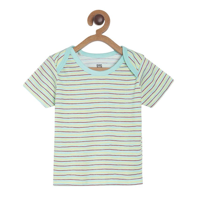 Miniklub Boys Multicolor Striped Pack of 3 T Shirts