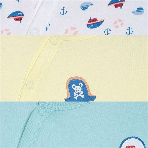 Miniklub Boys Multicolor Printed Pack of 3  Vest Tops