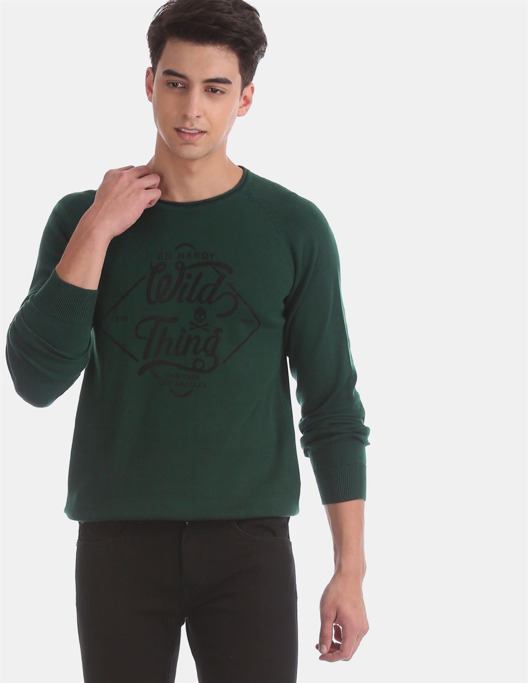 dark green sweater mens