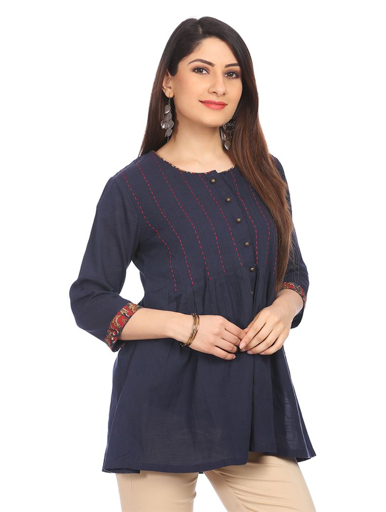 Rangriti Women Casual Wear Solid Tunic