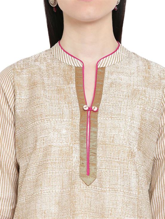 Rangriti Women Casual Wear Textured Kurta