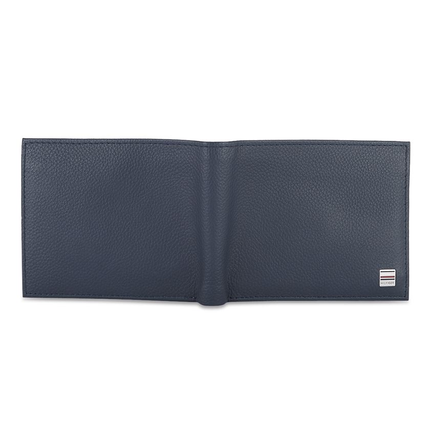 Tommy Hilfiger Leather Men Navy Blue Fold Wallet