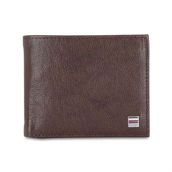 Tommy Hilfiger Leather Men Brown Fold Wallet