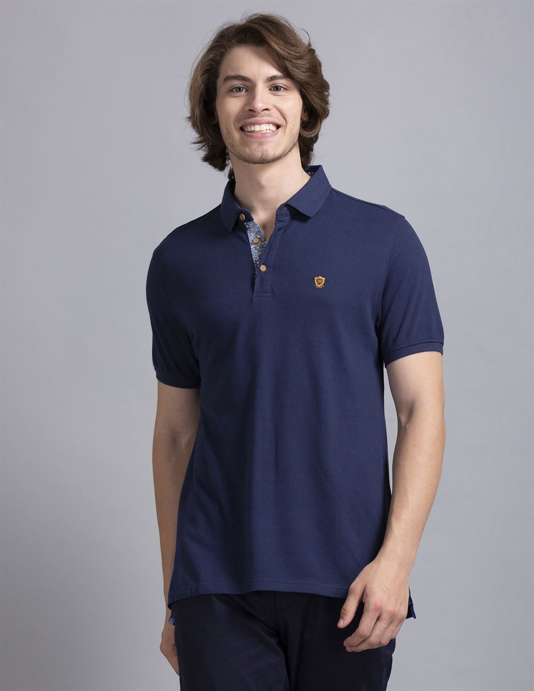 True Blue Men Casual Wear T-Shirt