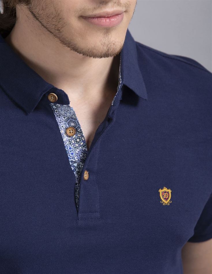 True Blue Men Casual Wear T-Shirt