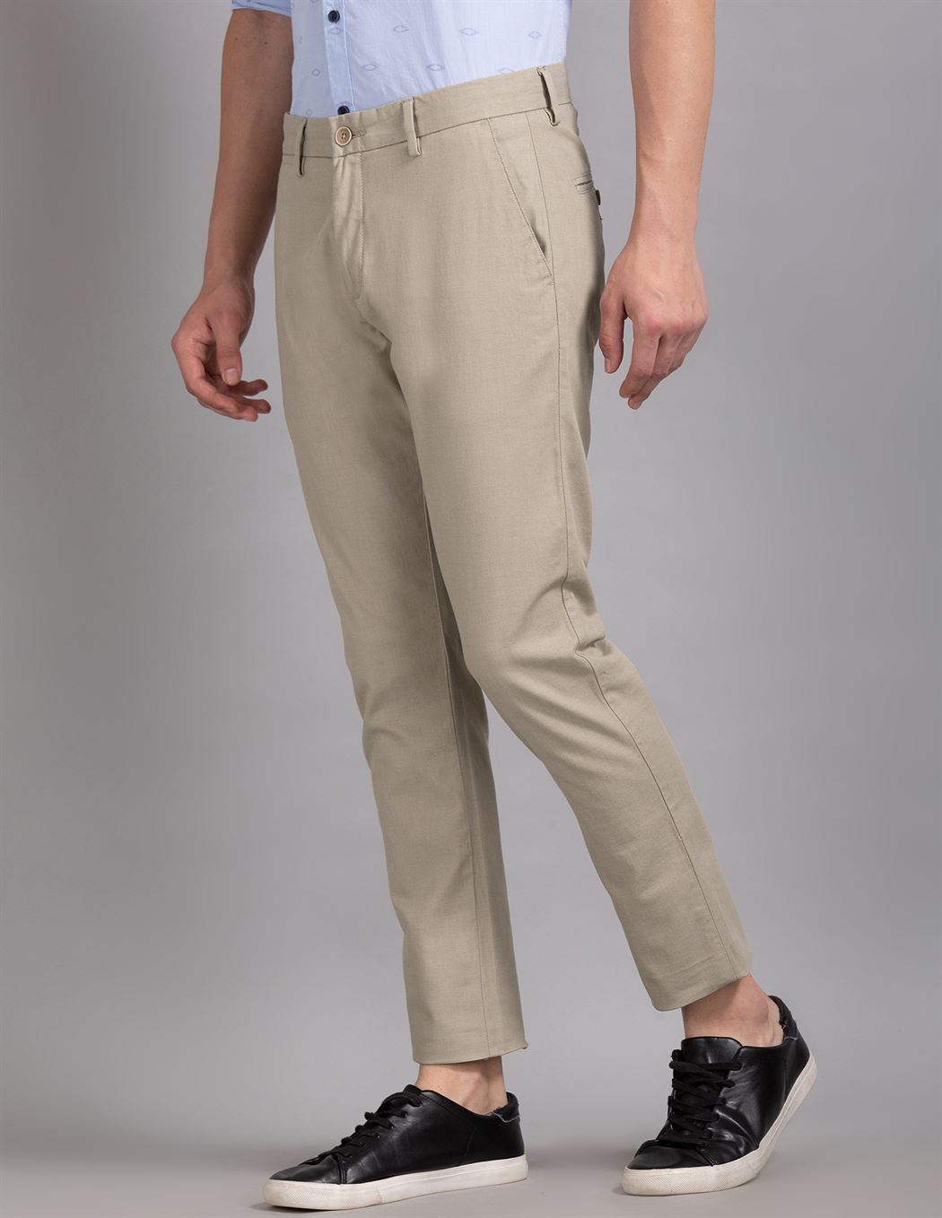 True Blue Men Casual Wear Trousers