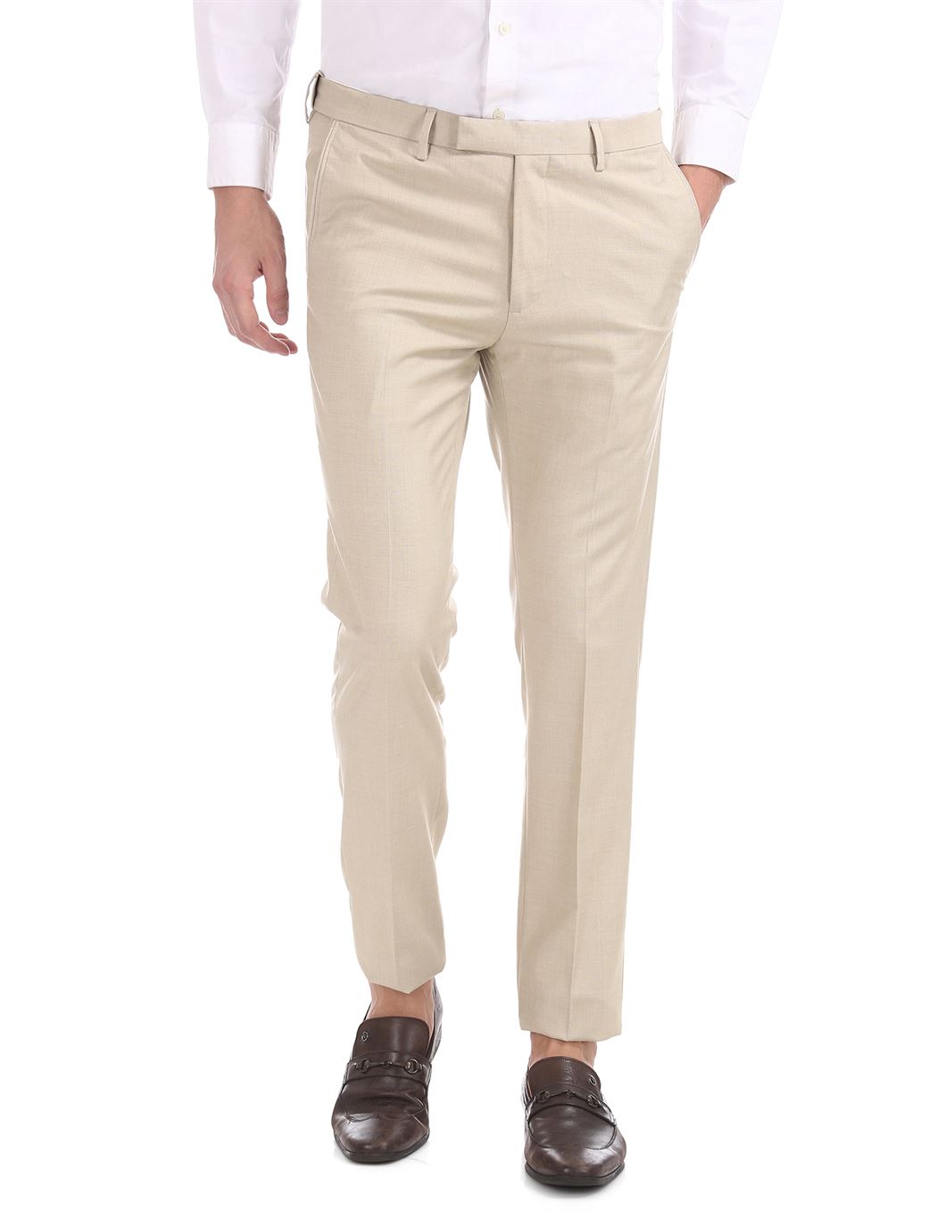 Buy online Blue Solid Flat Front Casual Trouser from Bottom Wear for Men by U.s.  Polo Assn. for ₹1979 at 40% off | 2024 Limeroad.com