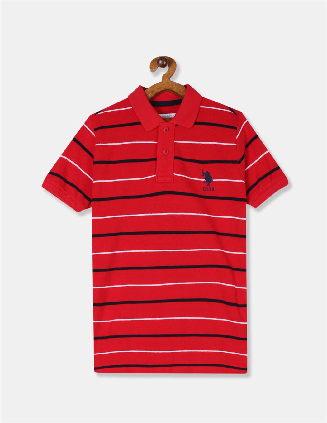 us polo red t shirt