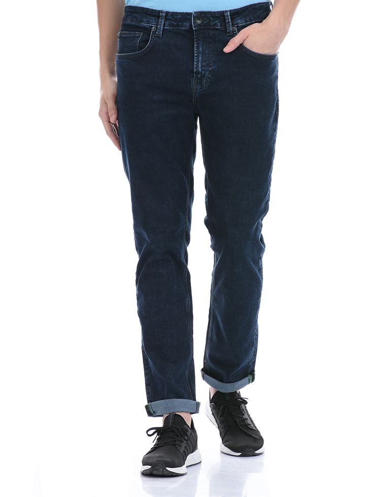United Colors of Benetton Men Casual Wear Navy Blue Jeans