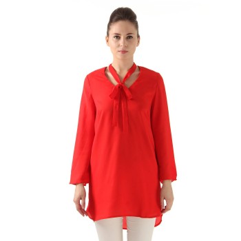 Ax Paris Women Casual Wear red Tunic