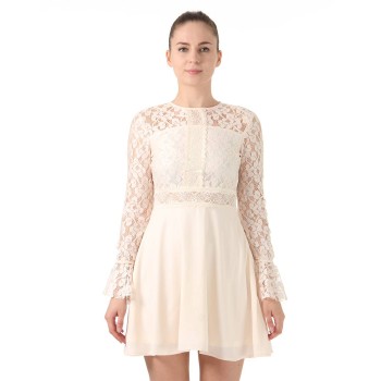 Ax Paris Women Party White A-Line Dress