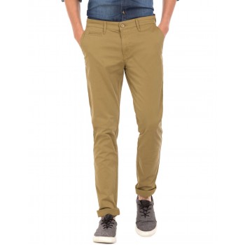 Aeropostale Men Casual Wear Beige  Trouser