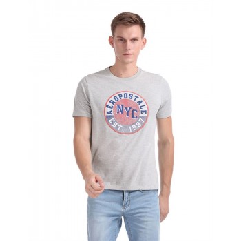Aeropostale Men Casual Wear Printed T-Shirt