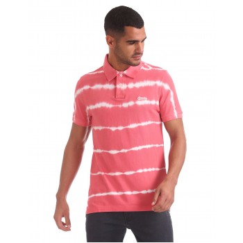 Aeropostale Men Casual Wear Striped Polo T-Shirt