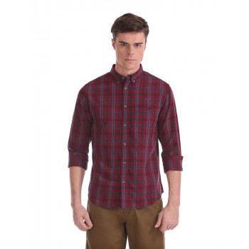 Aeropostale Men Casual Wear Checkered Shirt