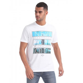 Aeropostale Men Casual Wear Graphic Print T-Shirt