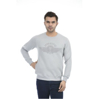 Apocalypse Men Winter Wear Grey Sweatshirt