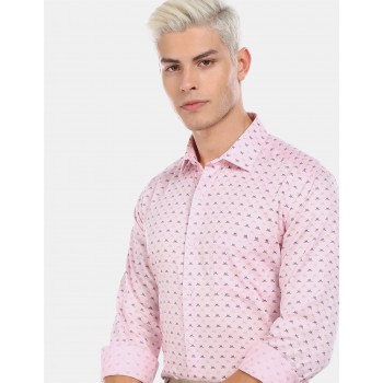 Arrow Men Formal Wear Pink Shirt