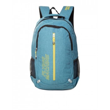 Flying Machine UniSex Blue Casual Wear Backpack