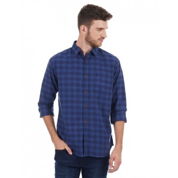 French Connection Men Casual Wear Checkered Shirt