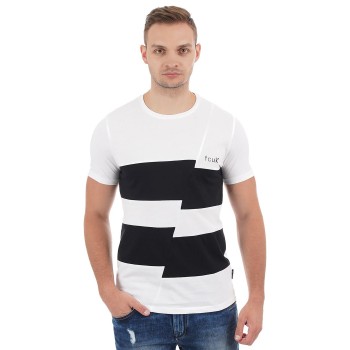 French Connection Men Casual Wear Striped T-Shirt