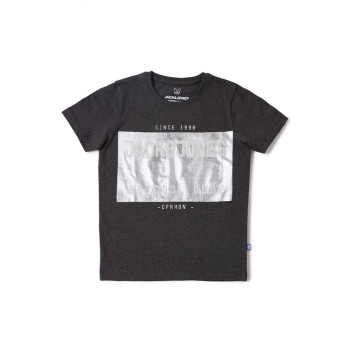 Jack & Jones Junior Grey T-Shirt For Boys