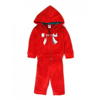 K.CO.89 Girls Casual Wear Red Track Suit