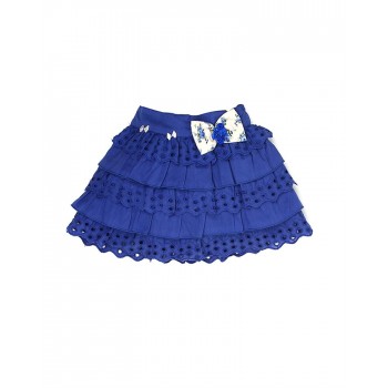 K.CO.89 Baby Girl Casual Wear Blue Skirt