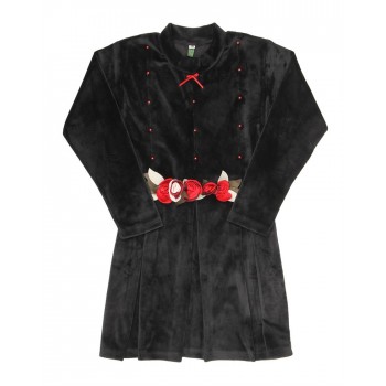 K.CO.89 Girls Black Embellished Dress