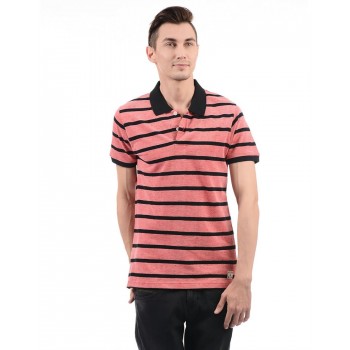 London Fog Men Casual Wear Striped T-Shirt
