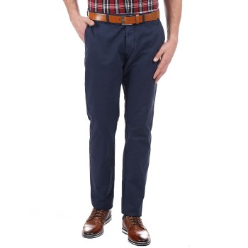 London Fog Men Casual Wear Solid  Trouser