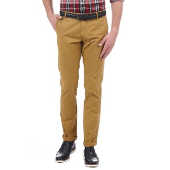 London Fog Men Casual Wear Solid Trouser