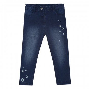 Miniklub Girls Blue Printed Jeans