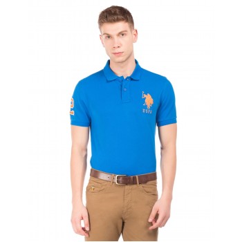 U.S. Polo Assn. Men Casual Wear Blue T-Shirt