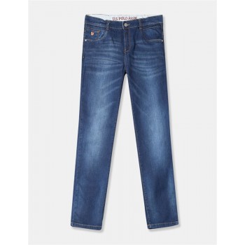 U.S. Polo Assn. Boys Stone Wash Whiskered Jeans