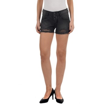 Pepe Jeans Women Casual Wear Black  Shorts