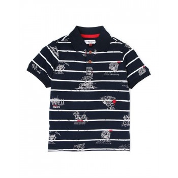 U.S. Polo Assn. Boys Casual Wear Striped Polo T-Shirt