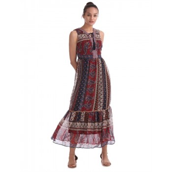 U.S. Polo Assn. Women Casual Wear Printed Dress