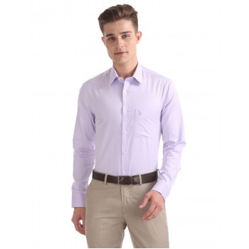 U.S. Polo Assn. Men Self Design Formal Wear Shirt