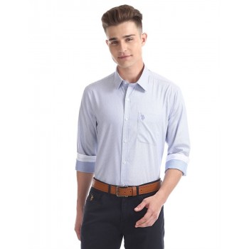 U.S. Polo Assn. Men Printed Formal Wear Shirt