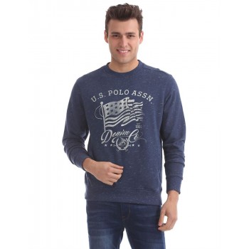 U.S. Polo Assn. Men Printed Casual Wear Sweatshirt