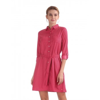 U.S. Polo Assn. Women Casual Wear Printed Dress