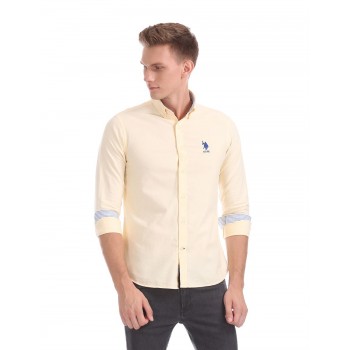 U.S. Polo Assn. Men Casual Wear Solid Shirt