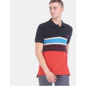 U.S.Polo Assn. Men Casual Wear Multicolor T-Shirt