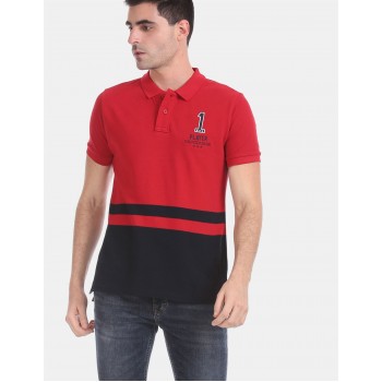 U.S. Polo Assn. Men Casual Wear Red  Polo Shirt