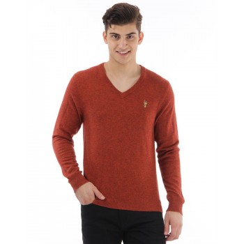 U.S. Polo Association Casual Wear Solid Men Sweater