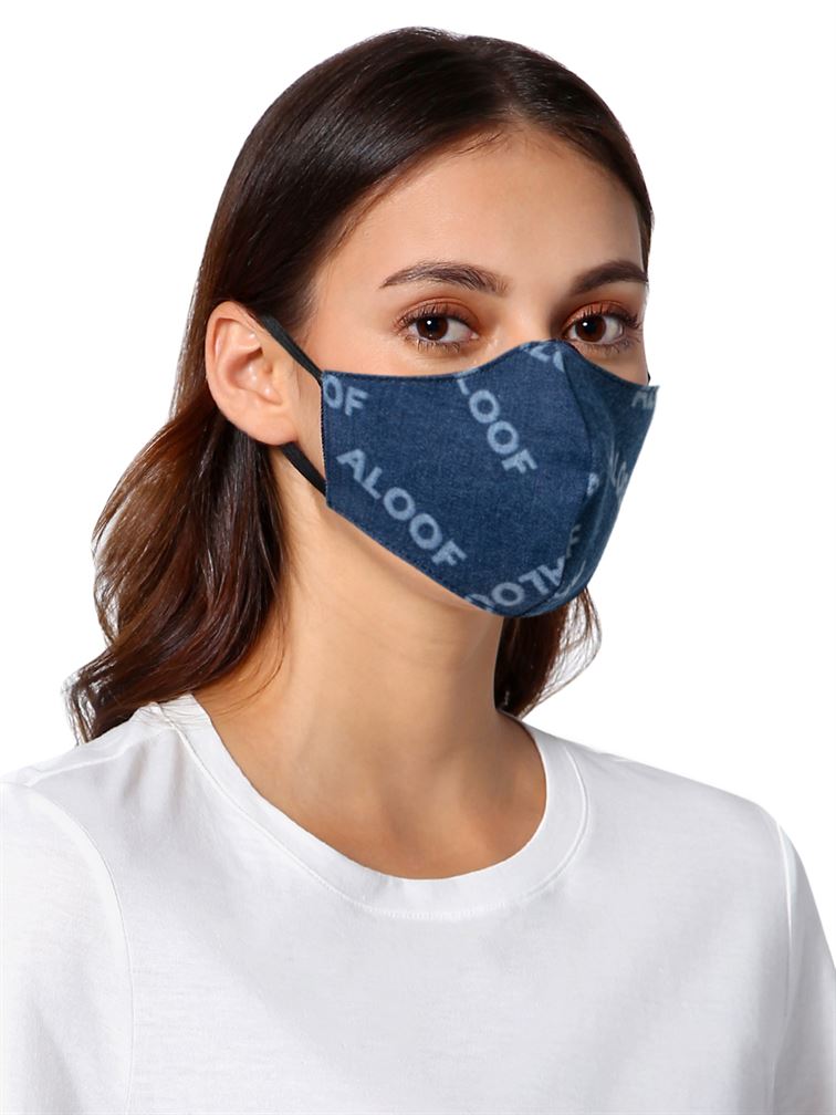 ONLY Women Reusable 3 Layer Outdoor protective Denim Mask (Pack Of 3)