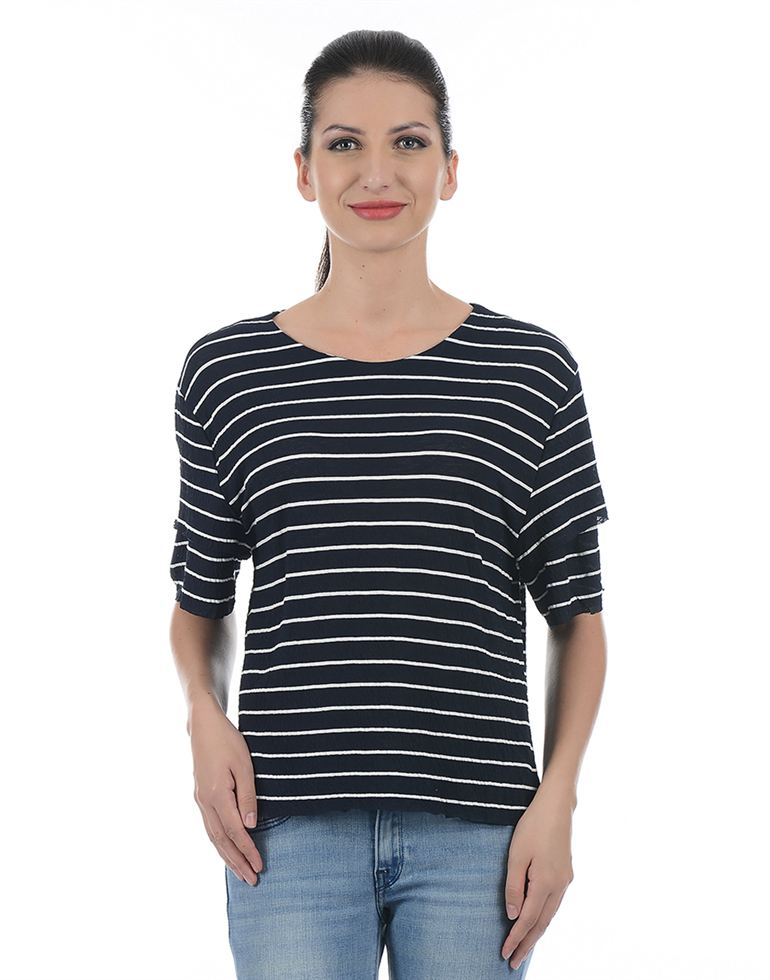 Only Women Casual Wear Striped Top