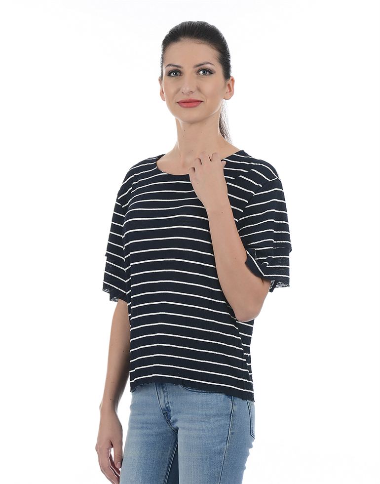 Only Women Casual Wear Striped Top