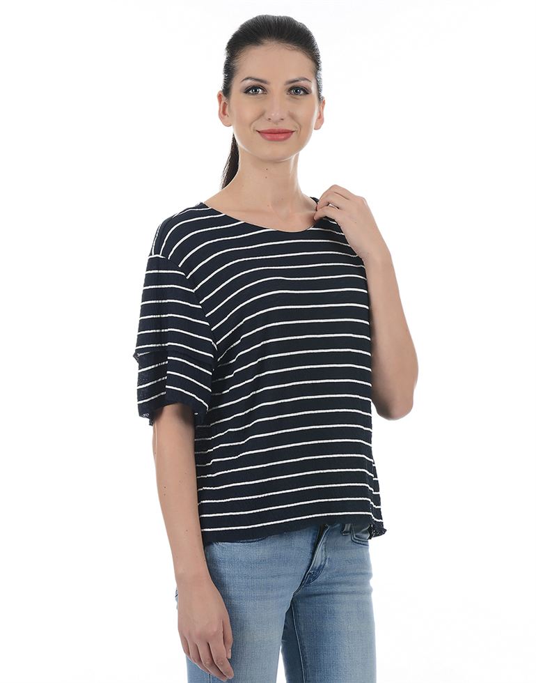 Only Women Casual Wear Striped Top